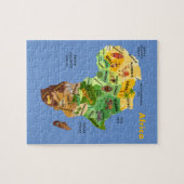 Afrika-kaart Legpuzzel (Horizontaal)