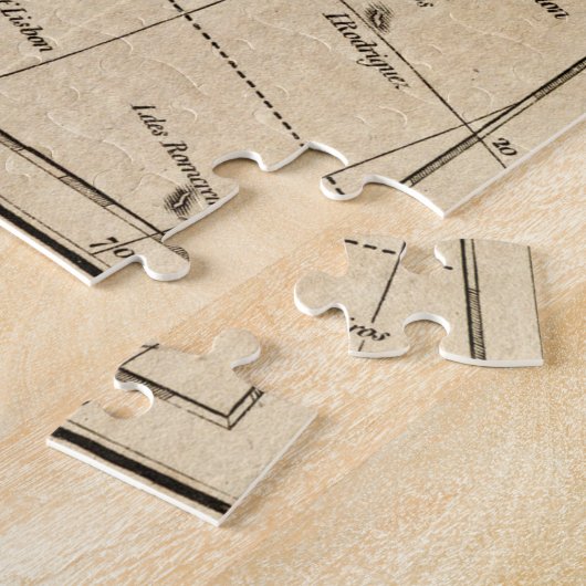 Afrika-kaart Legpuzzel (Zijkant)