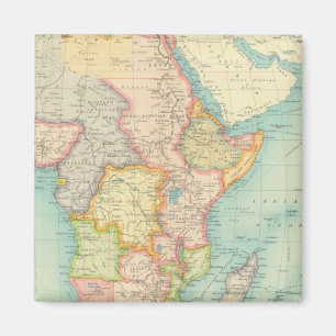Afrika-kaart met scheepvaartroutes magneet