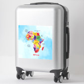 Afrika-kaart Sticker (Koffer)
