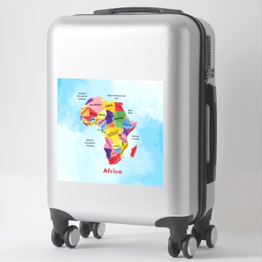 Afrika-kaart Sticker (Koffer)