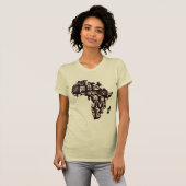 Afrika-kaart T-shirt (Voorkant volledig)