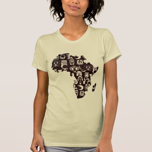 Afrika-kaart T-shirt (Voorkant)