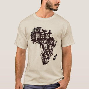 Afrika-kaart T-shirt