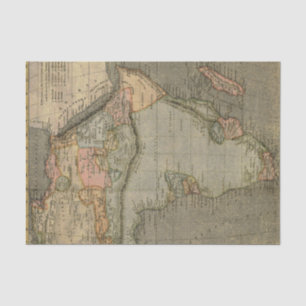  Afrika-kaart Tissuepapier