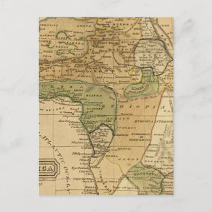 Afrika-kaart van Worcester Briefkaart