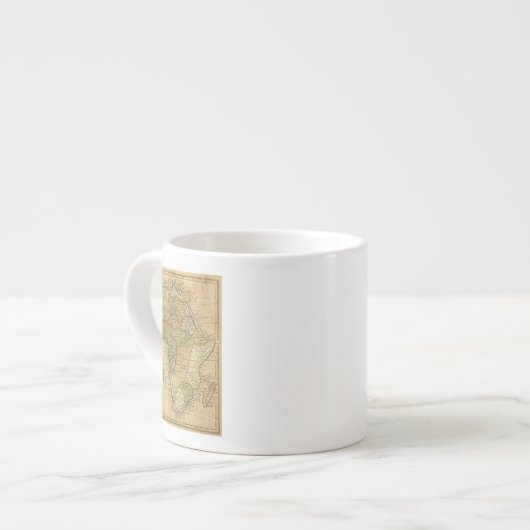 Afrika-kaart van Worcester Espresso Kop (Voorkant links)