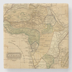 Afrika-kaart van Worcester Stenen Onderzetter