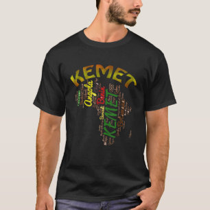 Afrika Kemet Egyptische Stijl Afrikaans Continent  T-shirt