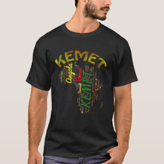Afrika Kemet Egyptische Stijl Afrikaans Continent T-shirt