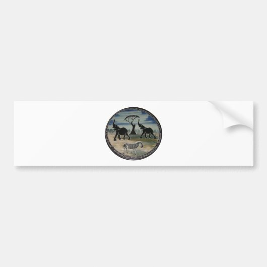 Afrika Kenia Beauful Elegant Wildlife Bumpersticker (Voorkant)