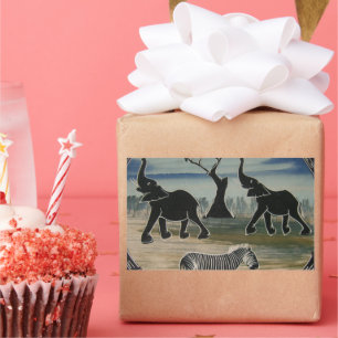 Afrika Kenia Beauful Elegant Wildlife Rechthoekige Sticker