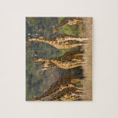 Afrika. Kenia. kudde gelede Giraffes Legpuzzel (Verticaal)