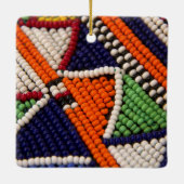 Afrika, Kenia. Maasai Tribal Beads Keramisch Ornament (Achterkant)
