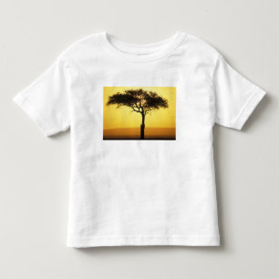 Afrika, Kenia, Masai Mara Game Reserve, opkomend Kinder Shirts