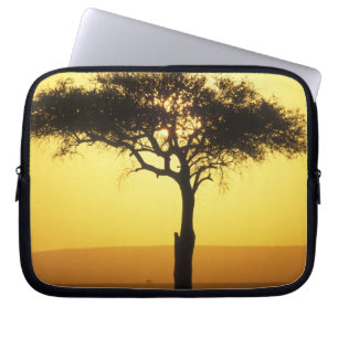 Afrika, Kenia, Masai Mara Game Reserve, Opkomend Laptop Sleeve