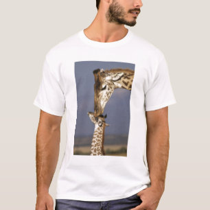 Afrika, Kenia, Masai Mara. Giraffen (Giraffe T-shirt