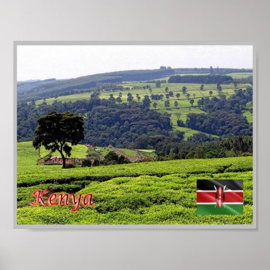 Afrika - Kenia - Panorama - Poster (Voorkant)