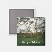 Afrika Kenia wild land Magneet (Voorkant / Achterkant)