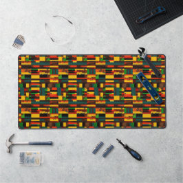 Afrika Kente Ghana, Ivoorkust Tribal Patroon 1 Bureaumat
