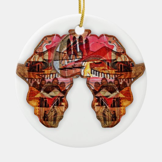 Afrika Keramisch Ornament (Voorkant)