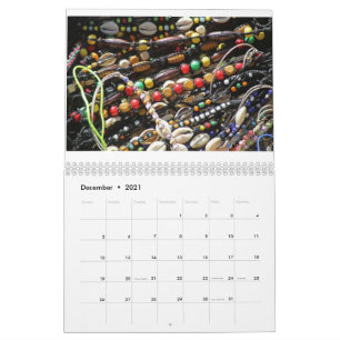 Afrika Kunst Colander met mooie Afbeeldingen Kalender