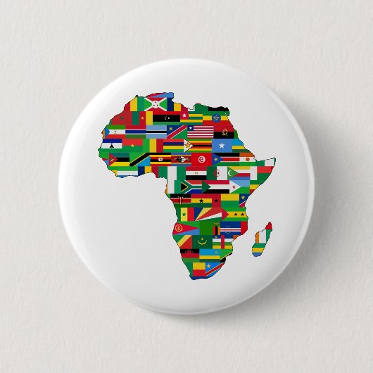 Afrika - landen met een laag pitje ronde button 5,7 cm (Voorkant)