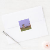 Afrika, Madagaskar, Morondava. Baobabs Vierkante Sticker (Envelop)