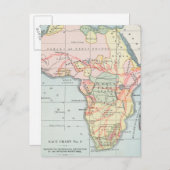 AFRIKA: MAP, 1894 BRIEFKAART (Voorkant / Achterkant)