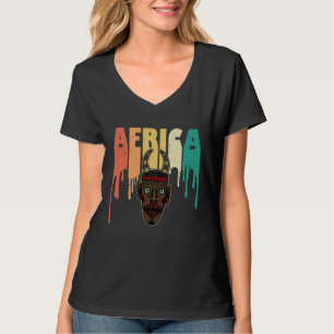 Afrika Masker Afrikaans Afro Geschiedenis Reggae M T-shirt