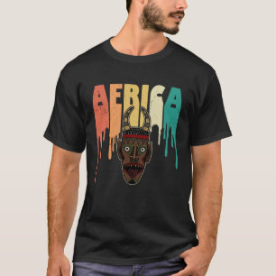 Afrika Masker Afrikaanse Afro Geschiedenis Reggae T-shirt