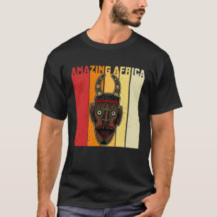 Afrika Masker Afrikaanse Afro Geschiedenis Reggae T-shirt
