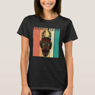 Afrika Masker Afrikaanse Afro Geschiedenis Reggae  T-shirt