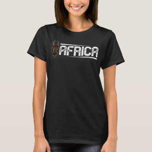 Afrika Masker Afrikaanse Afro Geschiedenis Reggae  T-shirt