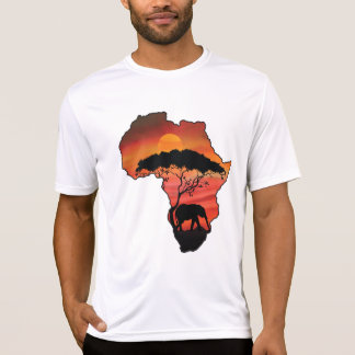 Afrika met een Giraffe T-shirt