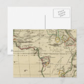 Afrika met grenzen briefkaart (Voorkant / Achterkant)