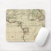 Afrika met grenzen muismat (Met muis)