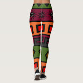 afrika modern patroon leggings (Achterkant)