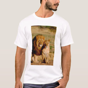 Afrika, Namibië, Okonjima. Leeuw & leeuwin T-shirt