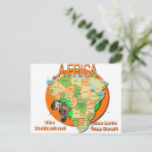 AFRIKA NEW, afrika, Motherland, One Love ... Briefkaart (Staand voorkant)