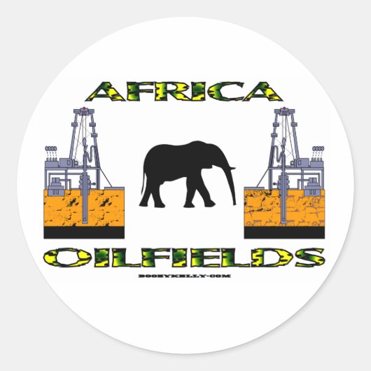 Afrika olievelden, olieveld Sticker (Voorkant)
