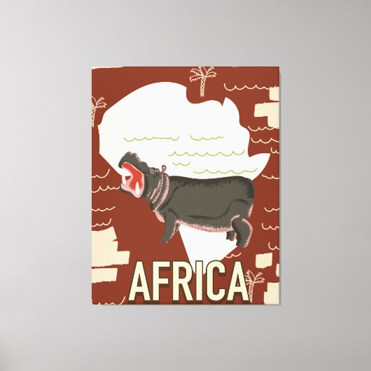 Afrika oud poster. canvas afdruk (Voorkant)