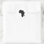 Afrika-overzicht Ronde Sticker (Tas)