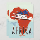 Afrika per luchtreisposter (Voorkant / Achterkant)
