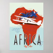 Afrika per luchtreisposter poster (Voorkant)