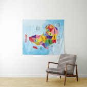 Afrika-plattegrond Wandkleed (In Situ (horizontaal))