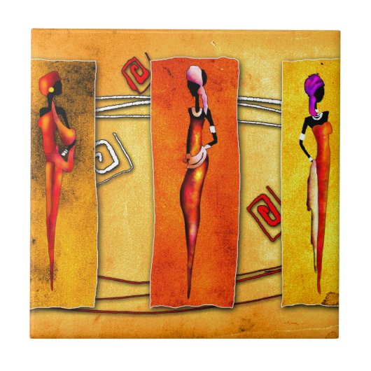 Afrika retro cadeaus 01 tegeltje (Voorkant)