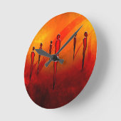 Afrika retro cadeaus 22 ronde klok (Hoek)