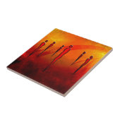 Afrika retro  cadeaus 22 tegeltje (Zijkant)