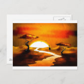 Afrika retro  geschenken 13 briefkaart (Voorkant / Achterkant)